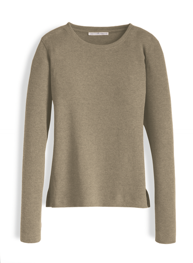 Pullover mit Waffelstrickmuster