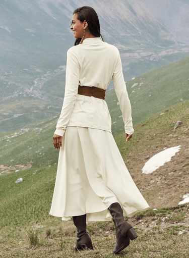 Pima Flared Skirt