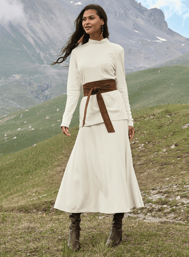 Pima Flared Skirt