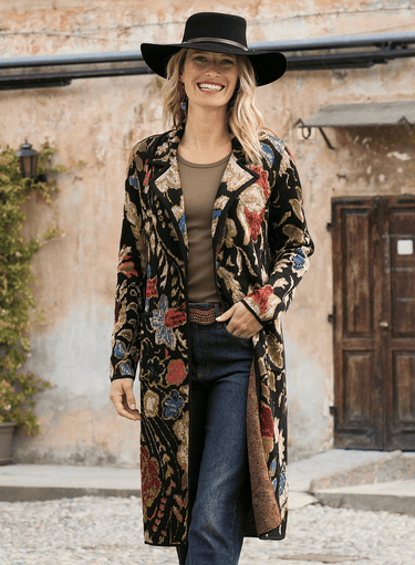 Cloisonné Knit Coat