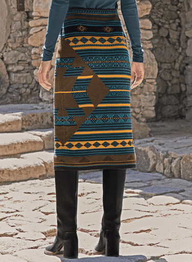 Mandarin Stripe Skirt