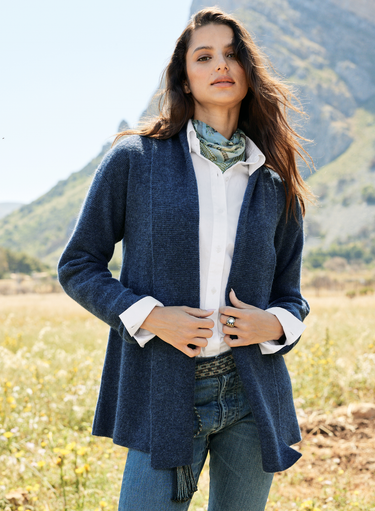 Links Shawl Collar Cardigan