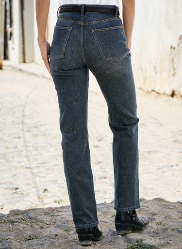 5-Pocket Straight Leg Jeans