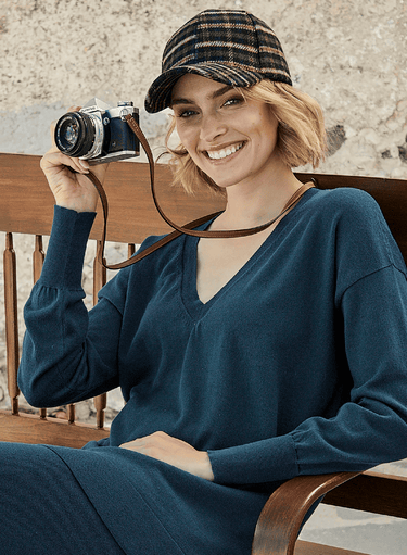Dark Plaid Cap