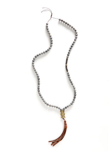 Blackberry Tassel Necklace