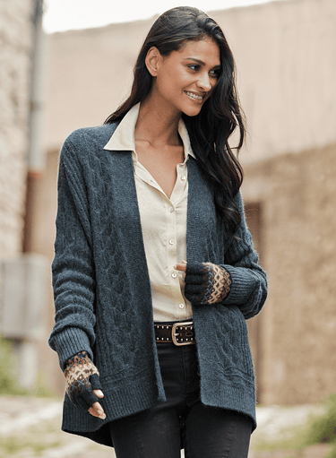 Norse Island Fingerless Gloves