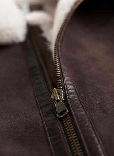 Patch Pocket Shearling Vest