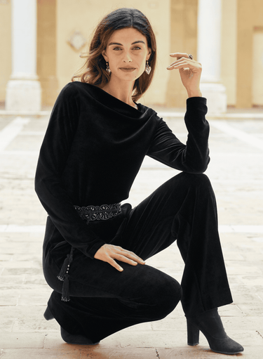 Velour Victoria Top