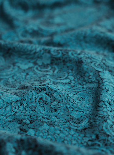 Indigo Lace Print Dress