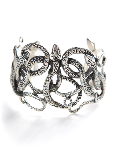 Sterling Serpente Cuff