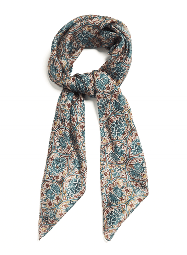 Spanish Tile Silk Scarf