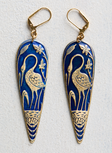 Crane Earrings