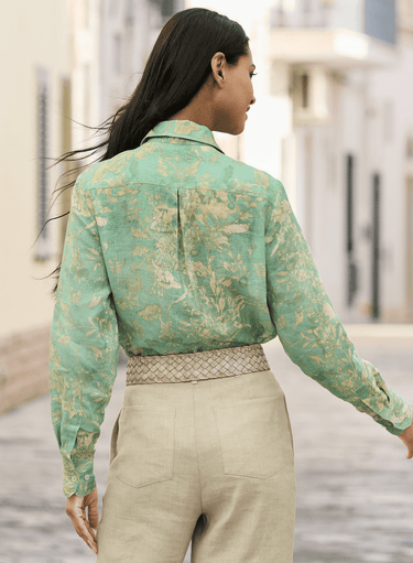 Aquatint Linen Shirt