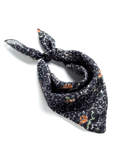 Paris Rose Silk Bandana