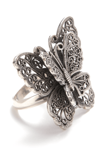 Borboleta Filigree Ring