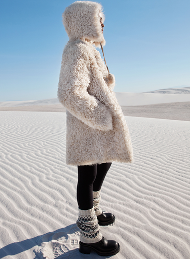 Shearling Chubby Hood