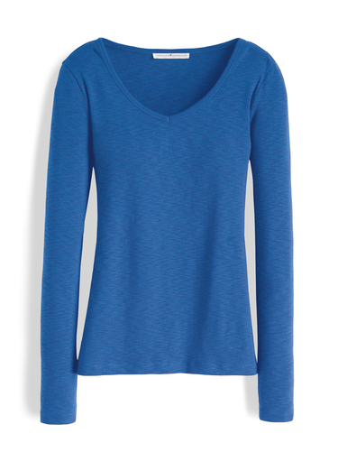 Textured V-Neck Tee