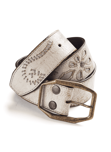 Etched Floral Belt