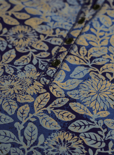 Stencil Vine Henley