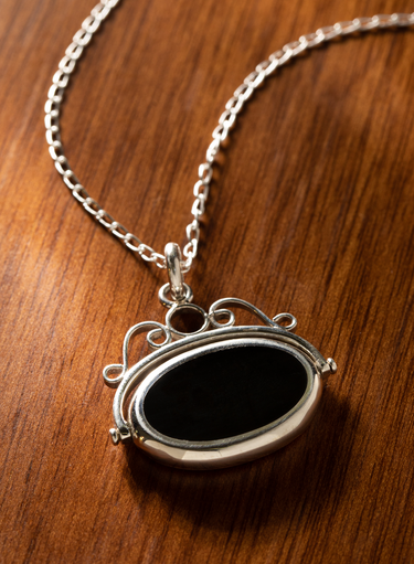 Sterling Spinner Necklace