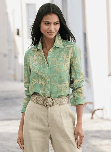 Aquatint Linen Shirt