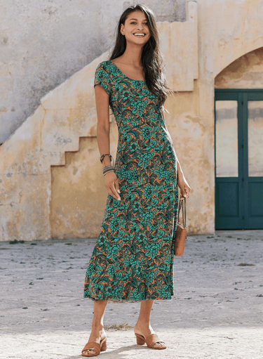 Intaglio Floral Dress