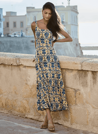 Valencia Tile Print Dress