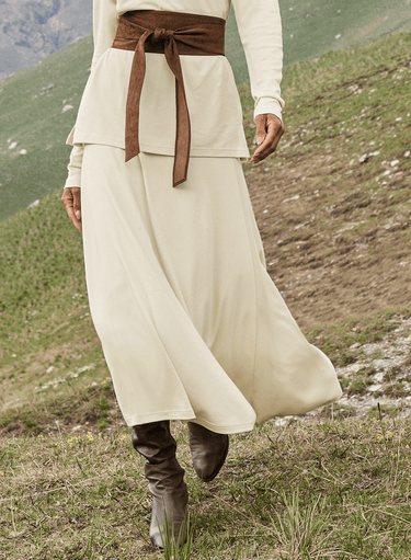 Pima Flared Skirt