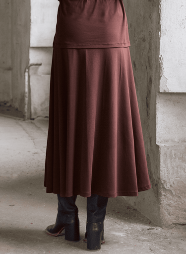 Pima Flared Skirt
