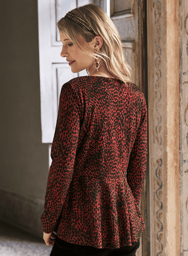 Serengeti Peplum Top