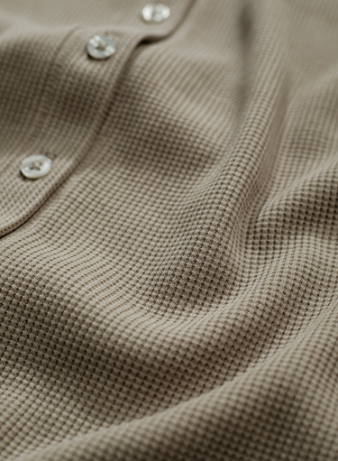 Waffle Buttoning Top