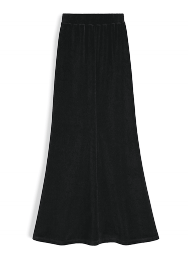 Velour A-Line Skirt