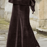 Velour A-Line Skirt