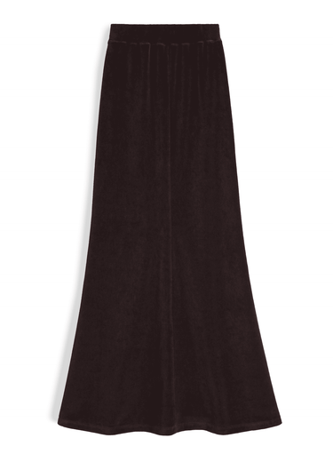 Velour A-Line Skirt