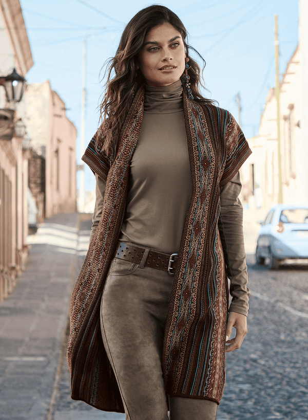 Chumbivilcas Vest — espresso baby alpaca by Peruvian Connection