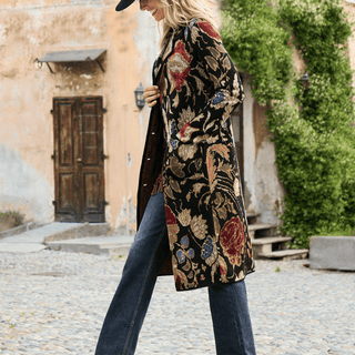 Cloisonné Knit Coat