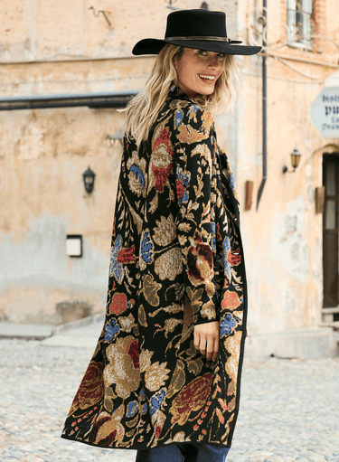 Cloisonné Knit Coat