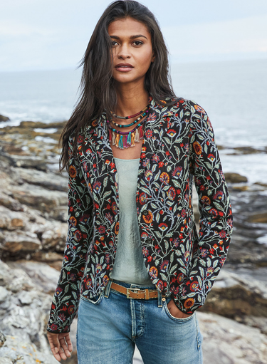 Kashmiri-Strickjacke