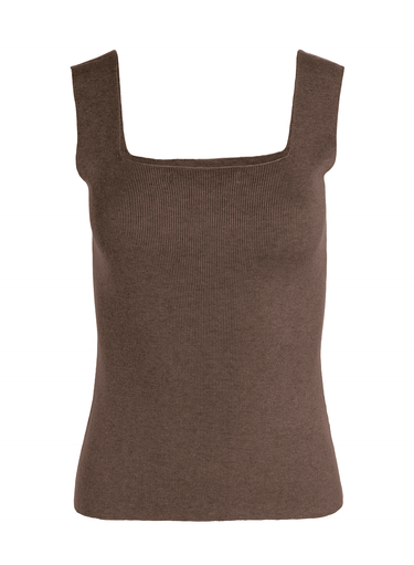 Brown tank top on a white background