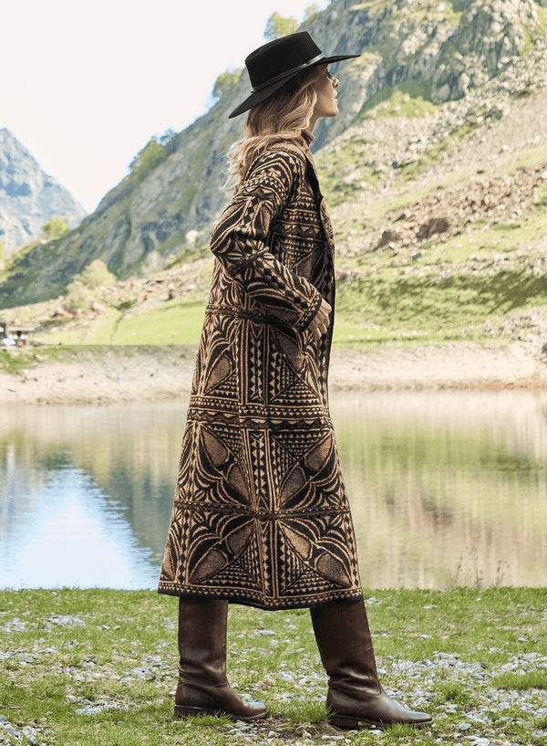 Tapa Coat — espresso baby alpaca by Peruvian Connection