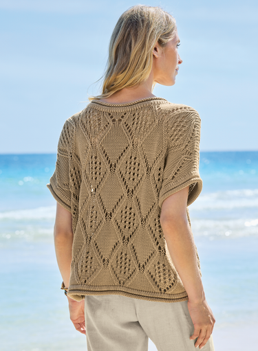 Lattice Lace Top