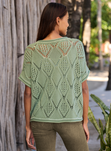 Lattice Lace Top