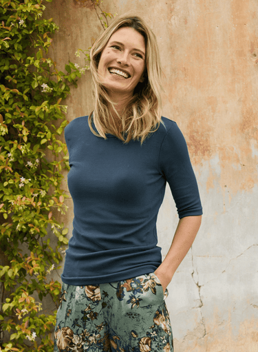 Pima Rib Knit Crew