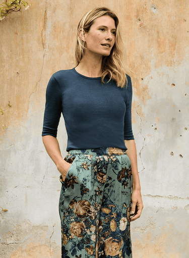 Pima Rib Knit Crew