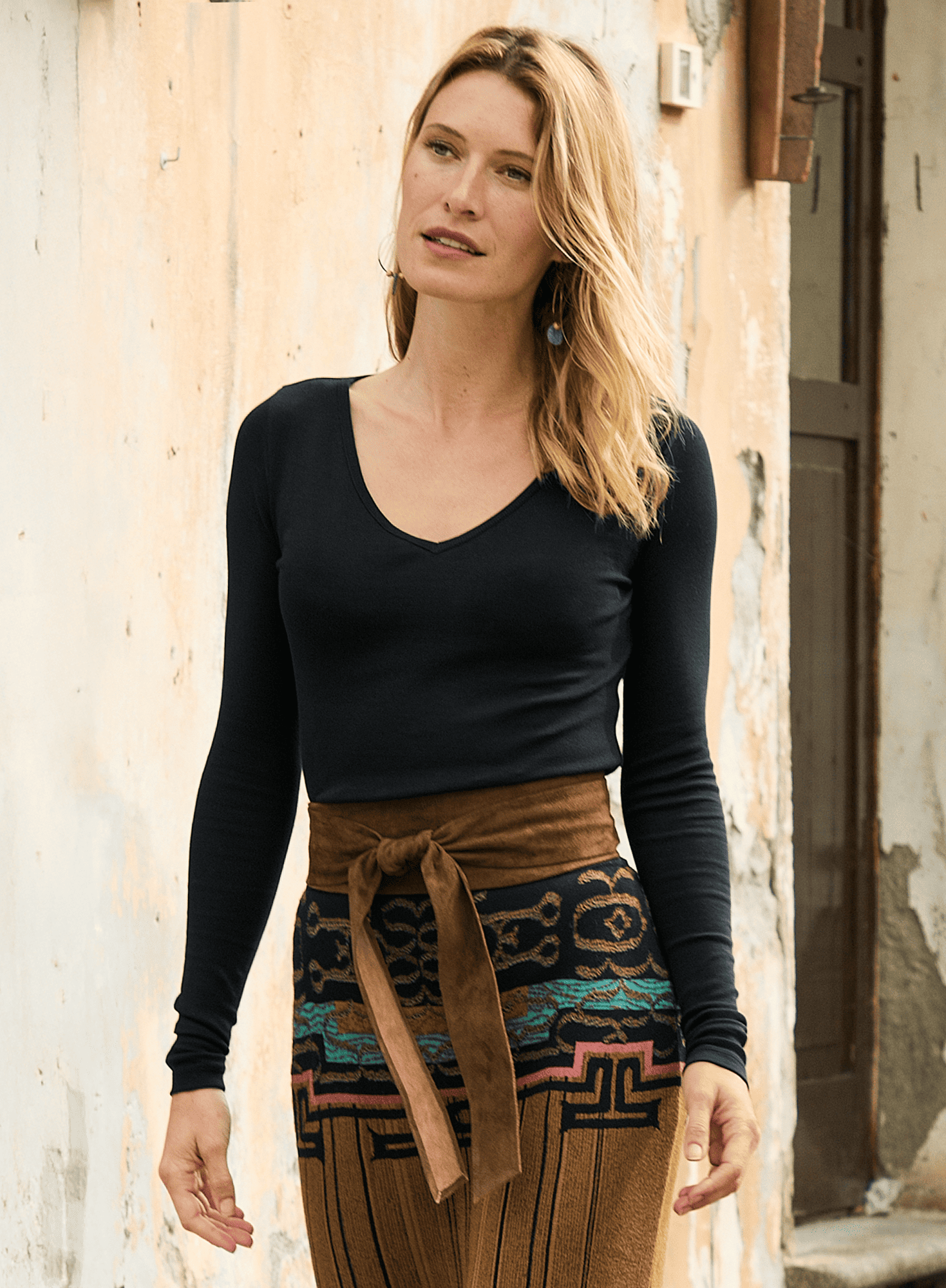 Peruvian Connection Knits Pima Rib Knit V-Neck – Peruvian Connection