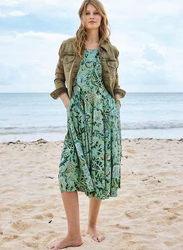 Saga Blossom Dress Seafoam / L Saga Blossom Dress Seafoam / L