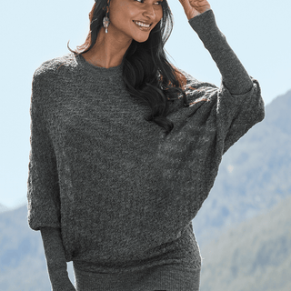 Lace Knit Dolman Tunic