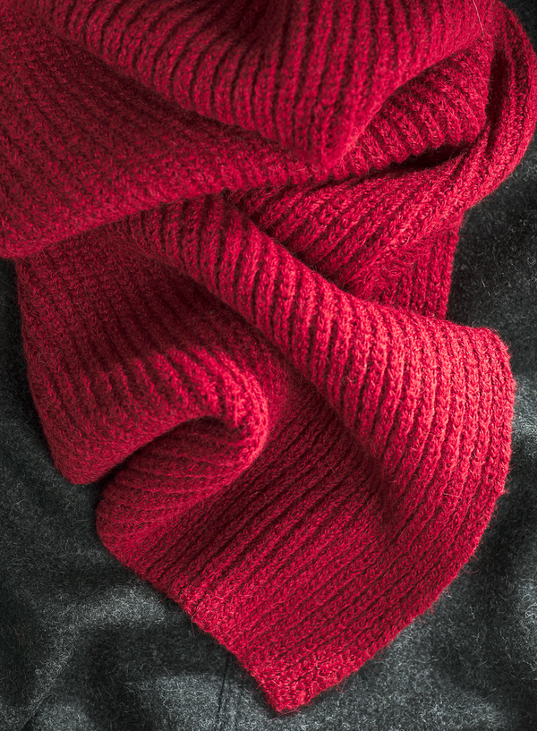 Tillamook Scarf — Ruby — ruby alpaca by Peruvian Connection