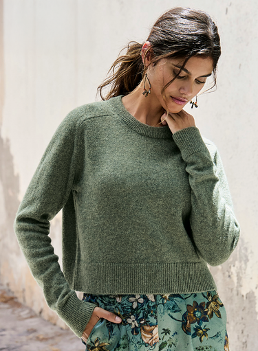 Cropped Luxe Pullover