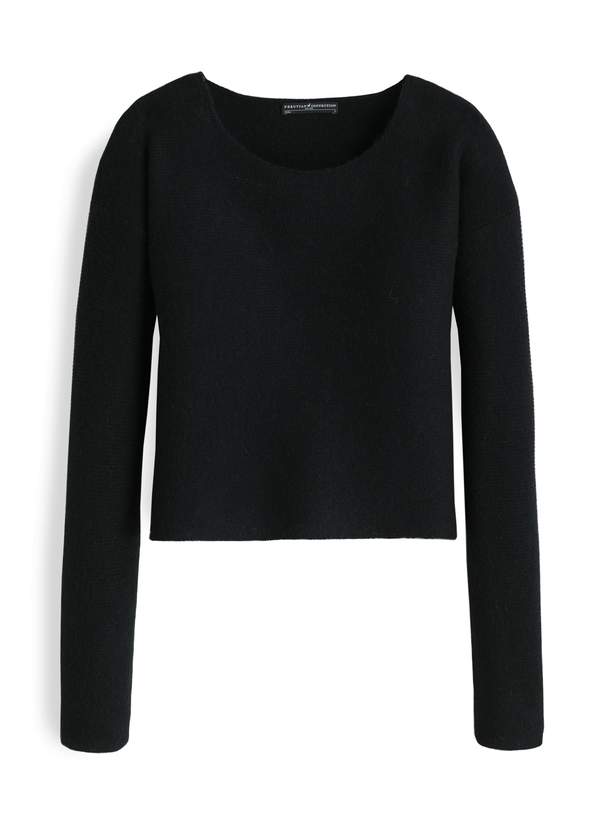 Studio Pullover — Black — black royal alpaca by Peruvian Connection